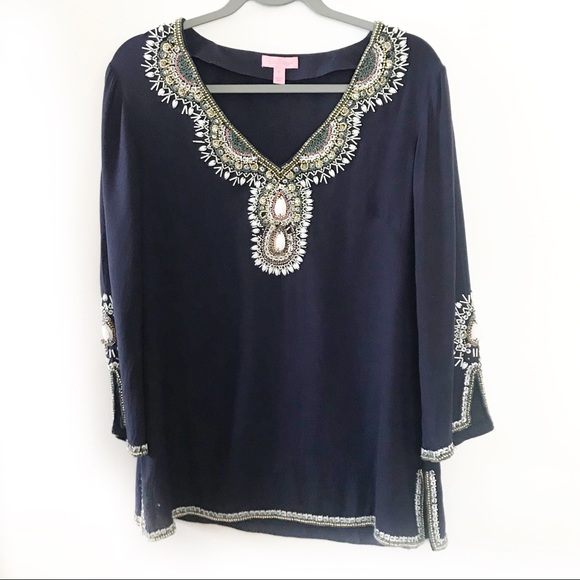 Lily Pulitzer Braydon Tunic Size Medium - Picture 2 of 9